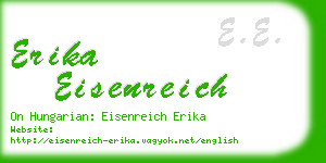 erika eisenreich business card